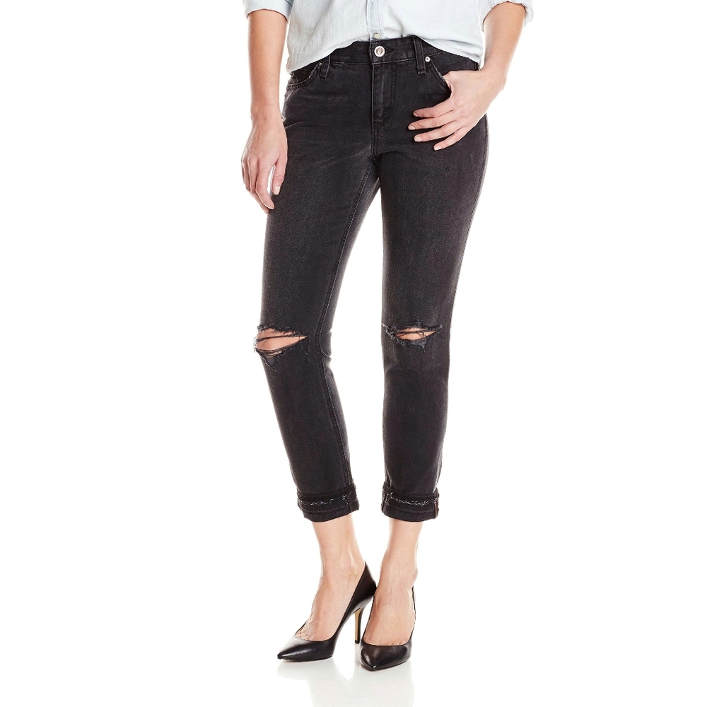 Joe's Jeans Collectors The Billie Ankle Boyfriend Slim Jeans Black Size 26